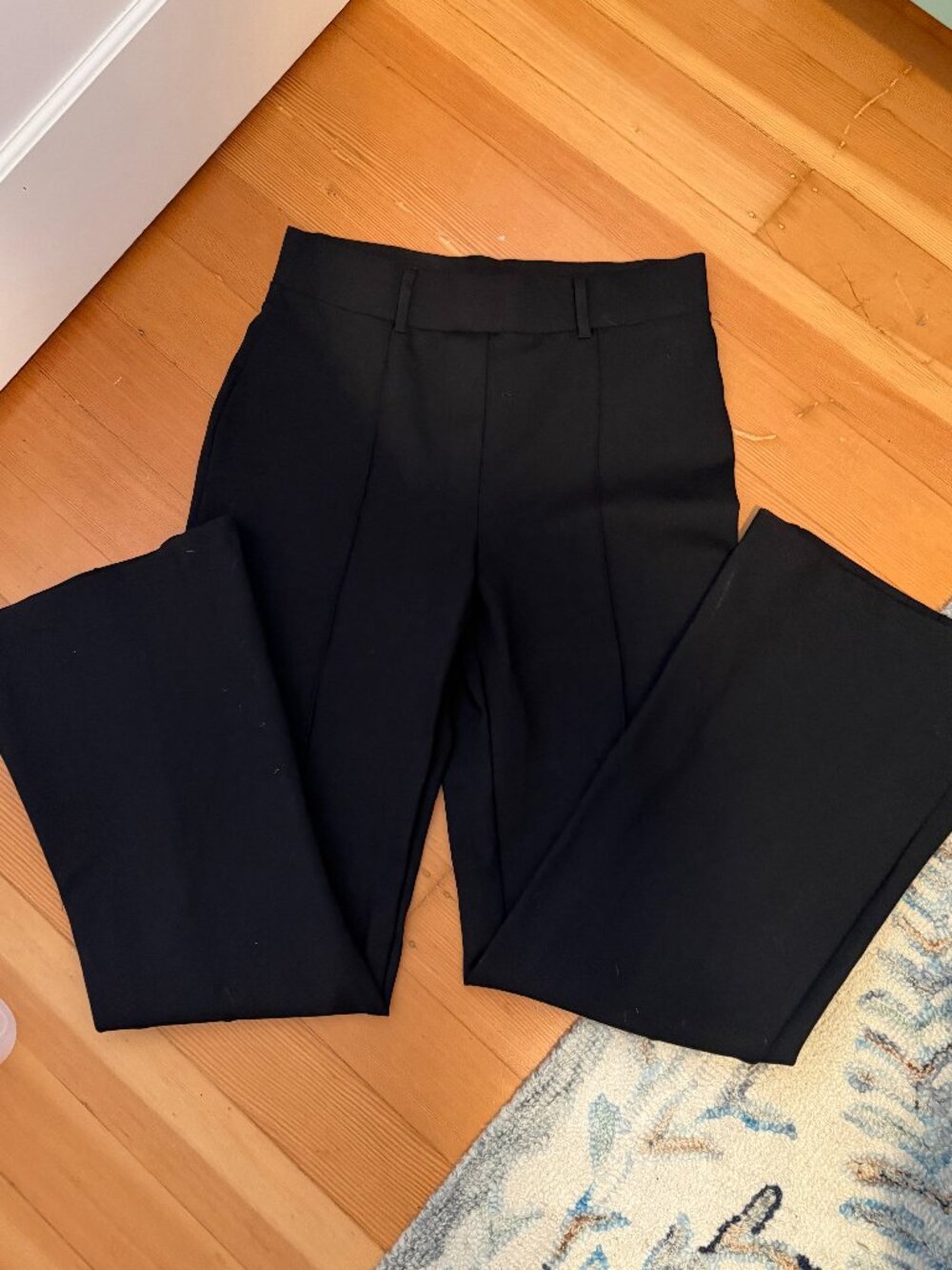 Quince Ultra-Stretch Ponte Flare Leg Pants